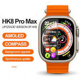 HK8 Pro MAX 2.12 inch AMOLED Screen Smart Watch Ultra 49mm Men Series 8 NFC Wireless Charging Sports Watch WITH Wear Fit Pro APP (Orange)